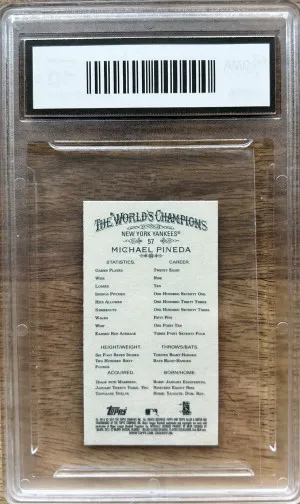 2012 Topps Allen & Ginter Mini SP Black Border Michael Pineda back