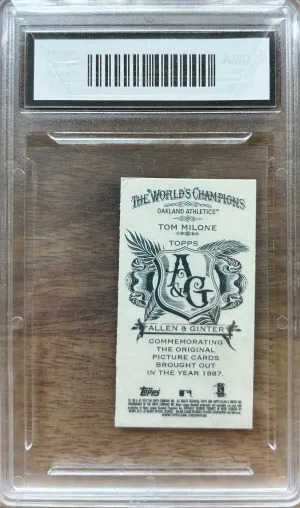 2012 Topps Allen & Ginter Mini SP Tom Milone back