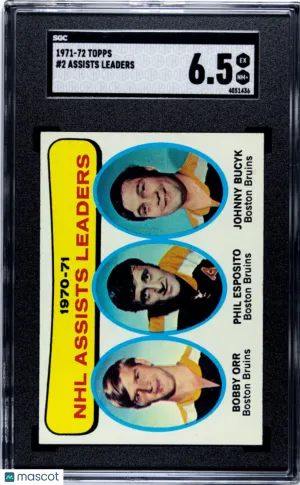 1971-72 Topps Assists Leaders #2 SGC 6.5 front