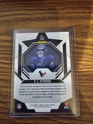 C.J. Stroud 2023 Panini Rookies & Stars RC Rookie Card #112 Texans back