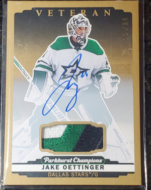 Jake Oettinger Parkhurst auto patch front