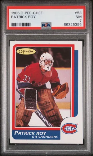 Patrick Roy Rookie front