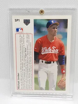 Michael Jordan 1991 Upper Deck Baseball Rookie RC  SP1 back