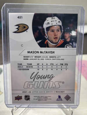 Mason McTavish Young Guns back