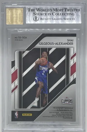 2018 Shai Gilgeous-Alexander Panini Prizm Sensational Signatures Prizms Choice  BGS 9 back