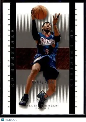 Allen Iverson 2002-03 SP Authentic SP Specials 0691/2000 #102 Philadelphia 76ers front