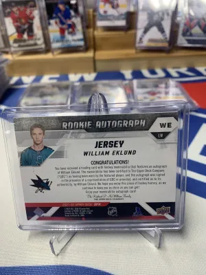 2021-22 Upper Deck SPX RPR William Ekland 76/175 back