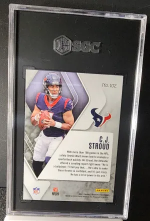 2023 Panini Phoenix CJ Stroud Rookie SGC 10 back