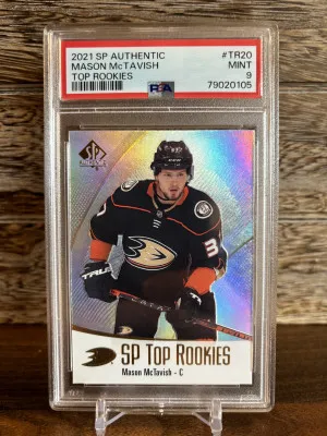 2021 SP Authentic Mason McTavish Top Rookies front