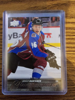 2015-16 Upper Deck Mikko Rantanen YG Young Guns Rookie RC #206 Avalanche front