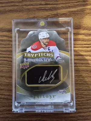 2015-16 Trilogy TRTPTICHS AUTO Alex Ovechkin 3/20 front