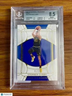 2021 National Treasures Stephen Curry Gold /10 BGS 9 #54 Warriors front