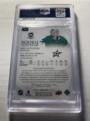 Oettinger 2020-21 The Cup Rookie Patch Auto /249 back
