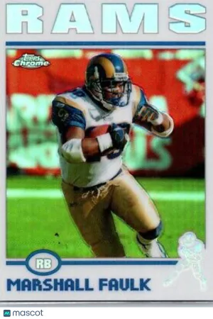 Marshall Faulk 2004 Topps Chrome Refractor HOF #78 St. Louis Rams front