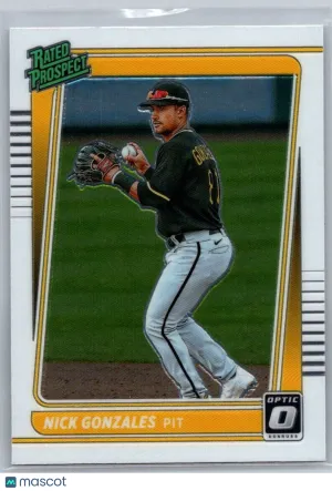 2021 Donruss Rated Prospects Diamond Nick Gonzales Pittsburgh Pirates #RP6 front