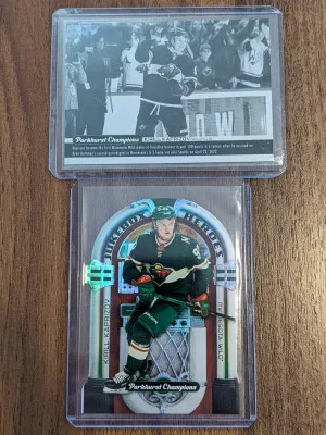 Kirill Kaprizov jukebox heroes die cut & wire image - 2022-23 Parkhurst champions front
