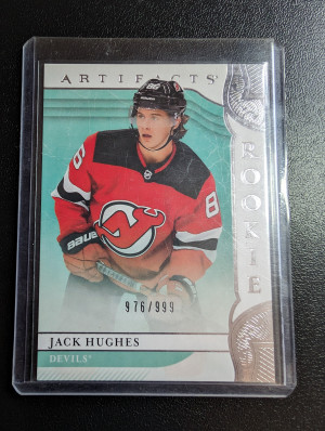 2019-20 Artifacts Rookie Jack Hughes /999 front
