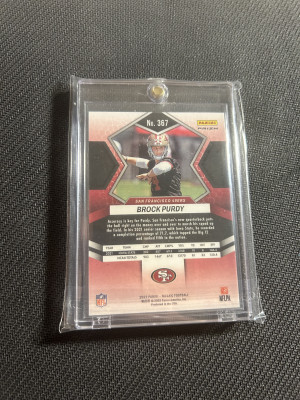 2022 Brock Purdy Mosaic Camo Pink Rookie back