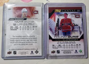 Juraj Slafkovsky Young Guns and YG Canvas back