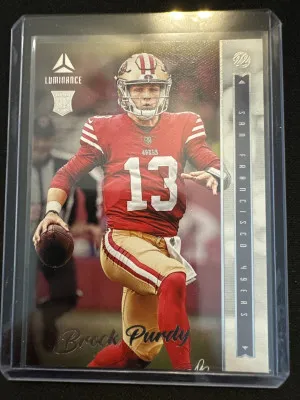 2023 Panini Chronicles Luminance Brock Purdy front
