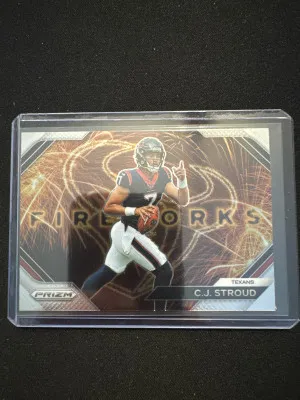 2023 Panini Prizm C.J. Stroud Fireworks front