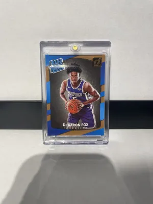 De’aaron Fox Donruss Rated Rookie front