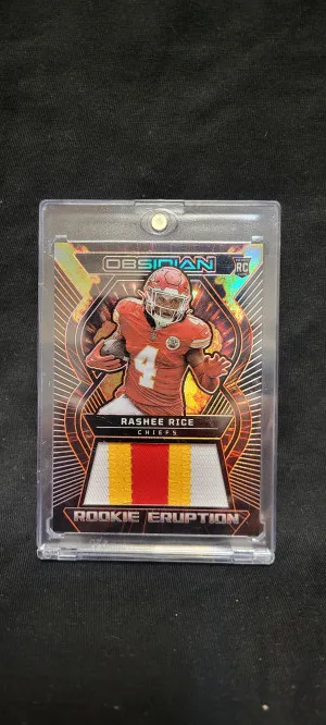 2023 Obsidian Rookie Eruption Rashee Rice /49 front