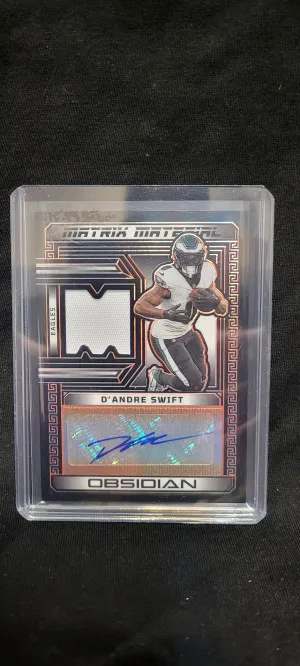 2022 Obsidian Matrix Material D'andre Swift auto /49 front