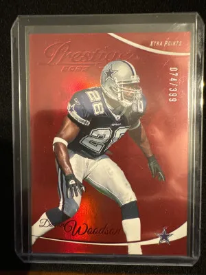 2023 Prestige Darren Woodson Red /599 front