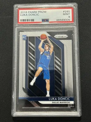 Luka Doncic 2018 Panini Prizm RC PSA 9 Mint front