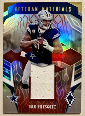Dak Prescott Veteran Materials 2018 Panini Phoenix #8 Dallas Cowboys Gold /100 front