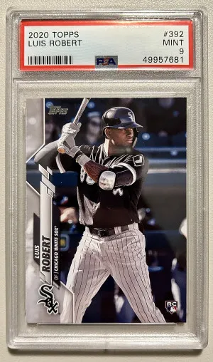 2020 Topps Series 2 Luis Robert #392 Rookie RC PSA 9 Chicago White Sox front