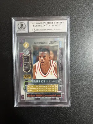 1997-98 metal universe Allen Iverson auto back