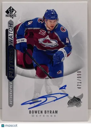 2021-22 SP Authentic Hockey Bowen Byram #197 Future Watch Auto FWA /999 front