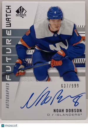 2019-20 SP Authentic Noah Dobson #193 Future Watch Auto FWA /999 front