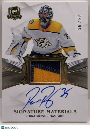 2020-21 Upper Deck The Cup Pekka Rinne #SP-PR Signature Materials /99 front