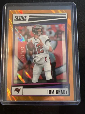 2022 Score Tom Brady /599 front