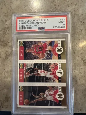 1996 Collectors Choice Harper/Jordan/Kerr front