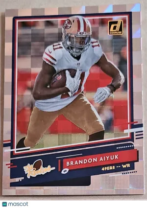 Brandon Aiyuk 2020 Donruss RC #TR-BA front
