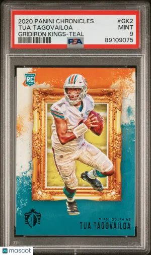 2020 Panini Chronicles Gridiron Kings Tua Tagovailoa #GK2 Insert PSA 9 front