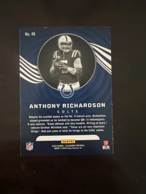 2023 Panini Illusions Anthony Richardson back