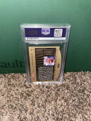 1995 Upper Deck Solutes #JM1 Joe Montana PSA Authentic Auto back