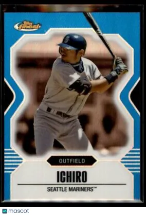 Ichiro Suzuki 2007 Finest Refractors Blue 211/399 #105 Seattle Mariners front