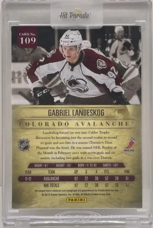 2011-12 Panini Prime Gabriel Landeskog #109 Prime Rookies RPA /199 back