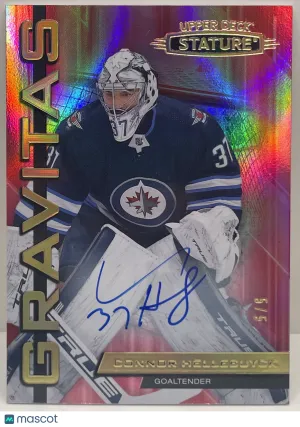 2021-22 Stature Hockey Connor Hellebuyck #G-3 Gravitas Auto Autograph /5 front