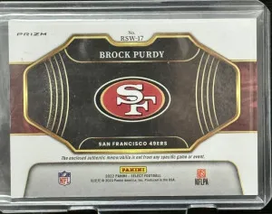 2022 Panini Select Brock Purdy #RSW-17 Insert back