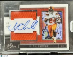 2019 Panini One Nick Chubb #178 Insert front