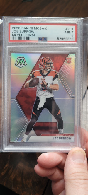 2020 Mosaic Joe Burrow Silver front