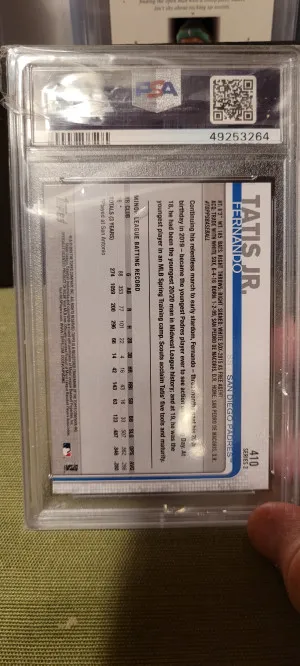 2019 Topps Fernando Tatis Jr. back