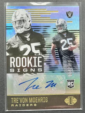 2021 Panini Illusions Tre'Von Moehrig Auto /199 front
